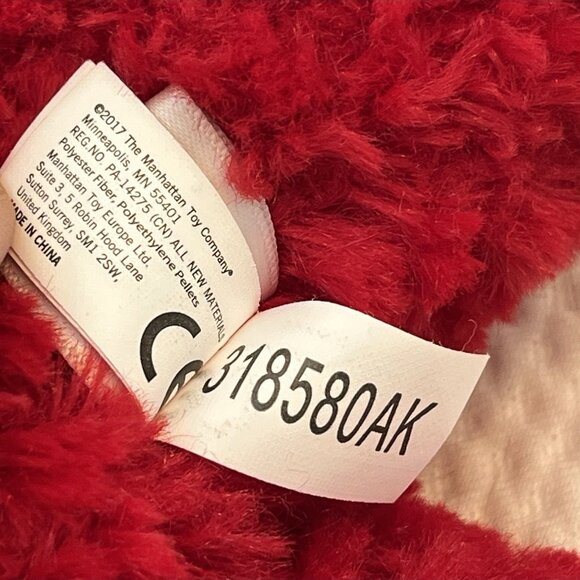 Manhattan Toy Company Dinosaur Lot Plush Stuffed Animal Brontosaurus Green Red - Picture 15 of 16